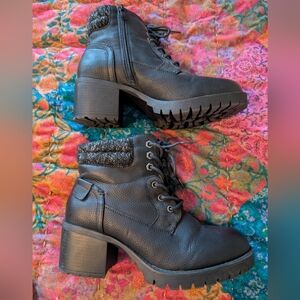 Torrid black Boots with Knit Cuff size 9ww